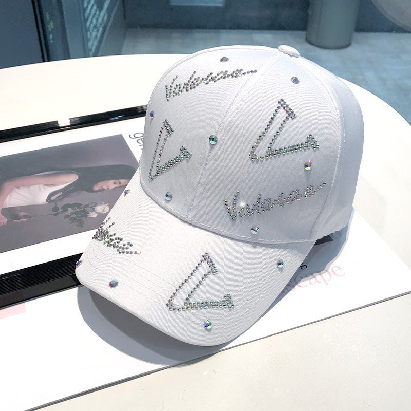 Women's Rhinestone Accented Adjustable Baseball Cap Kalsten