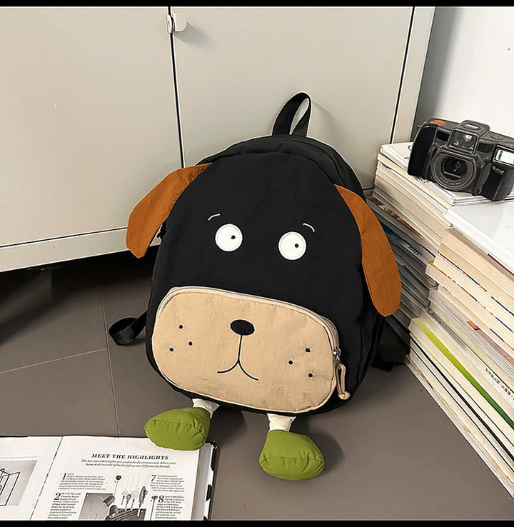 Playful Dog-Themed School Backpack