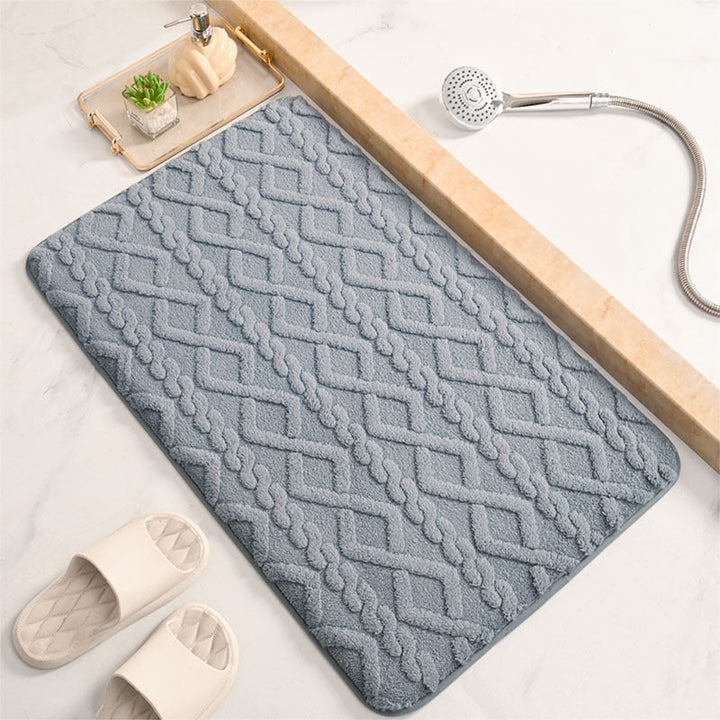Luxurious Geometric Pattern Bath Mat