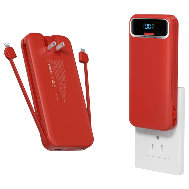 Powerbank with Integrated Charger and Lcd Display Kalsten