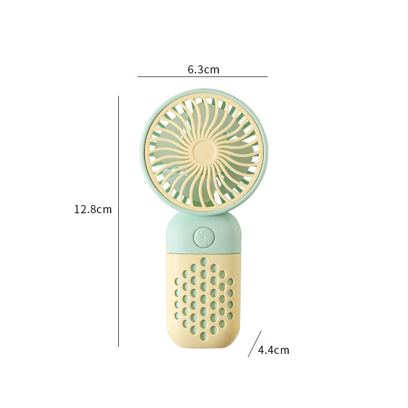 Women's Portable Mini Hand Fan with Ergonomic Handle and USB Charging Function Kalsten