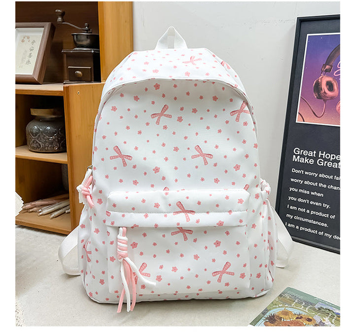 Floral Print Hiking School Backpack