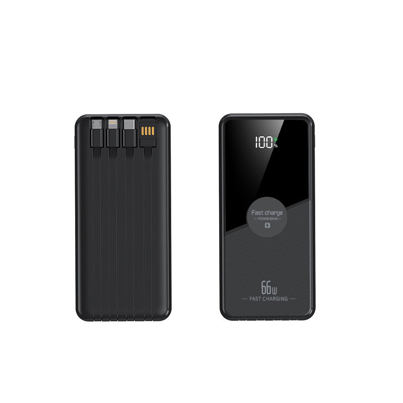 Portable power bank with integrated cables and fast charging function Kalsten
