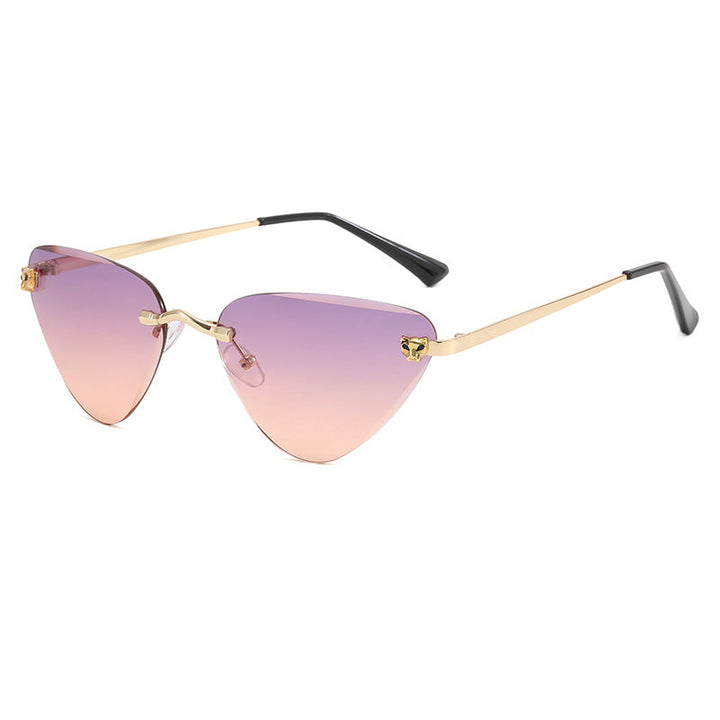 Ladies Cat-Eye Sunglasses with Elegant Metal Frame Kalsten