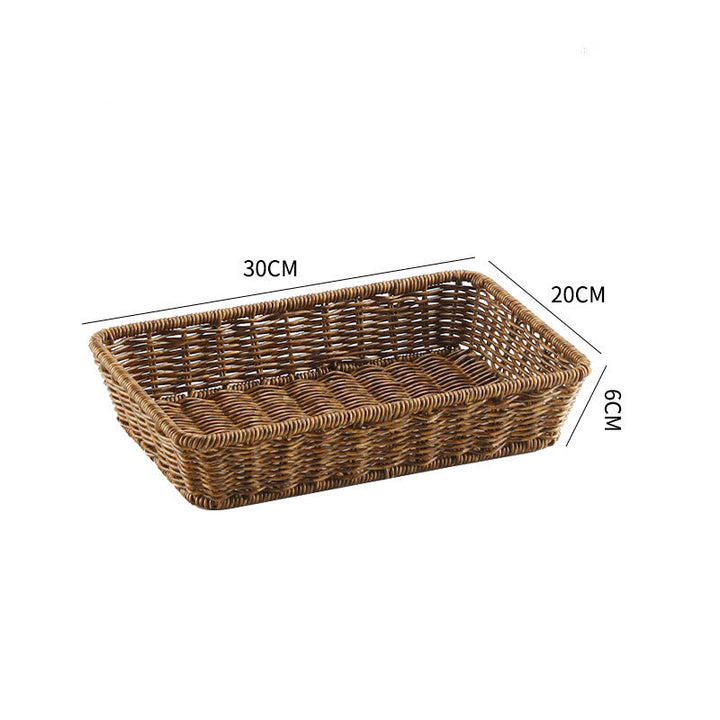 Handwoven Rectangular Storage Tray Kalsten