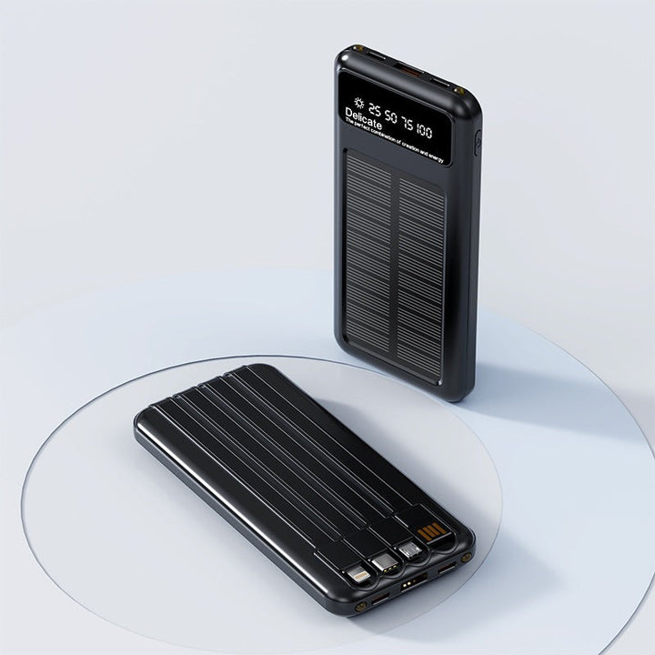 Solar-powered power bank with digital display and innovative fast charging function Kalsten