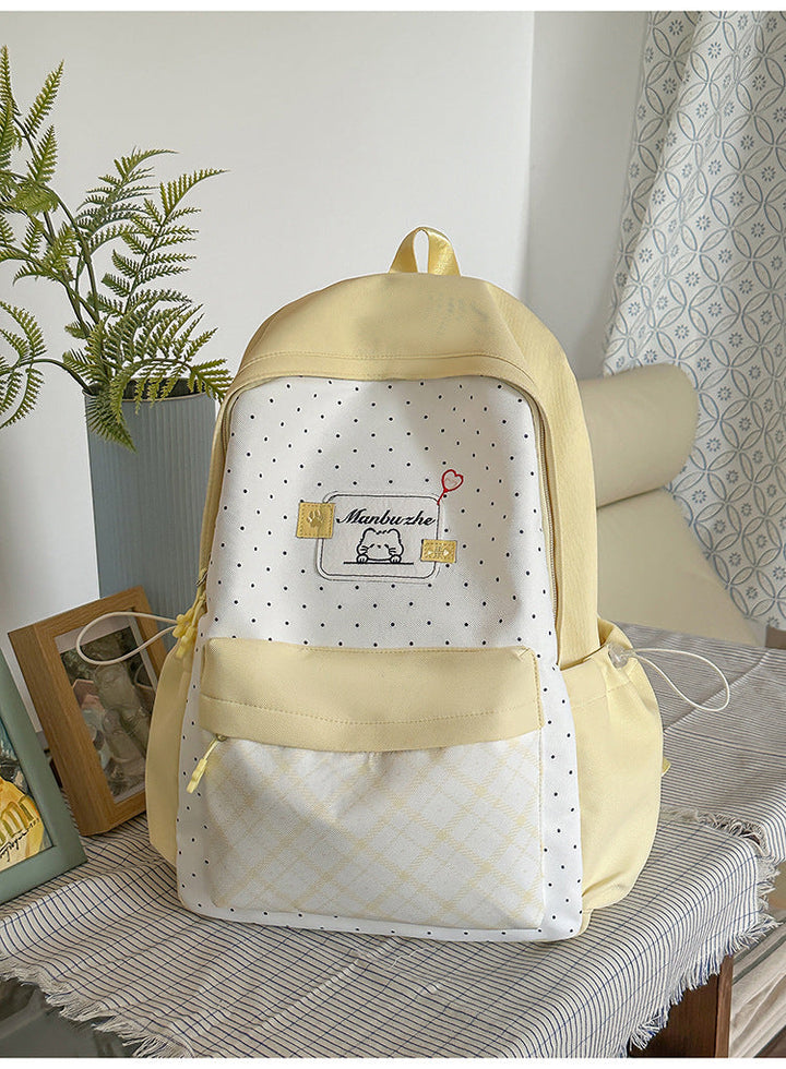 Charming Character-Embellished School Backpack