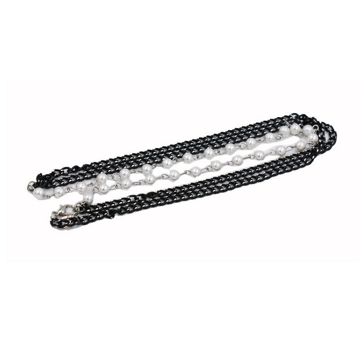 Elegant Pearl-Embellished Eyewear Chain Kalsten