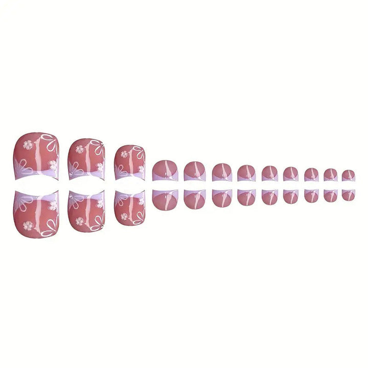 3D Floral Decorative Press-On Nails Set Kalsten
