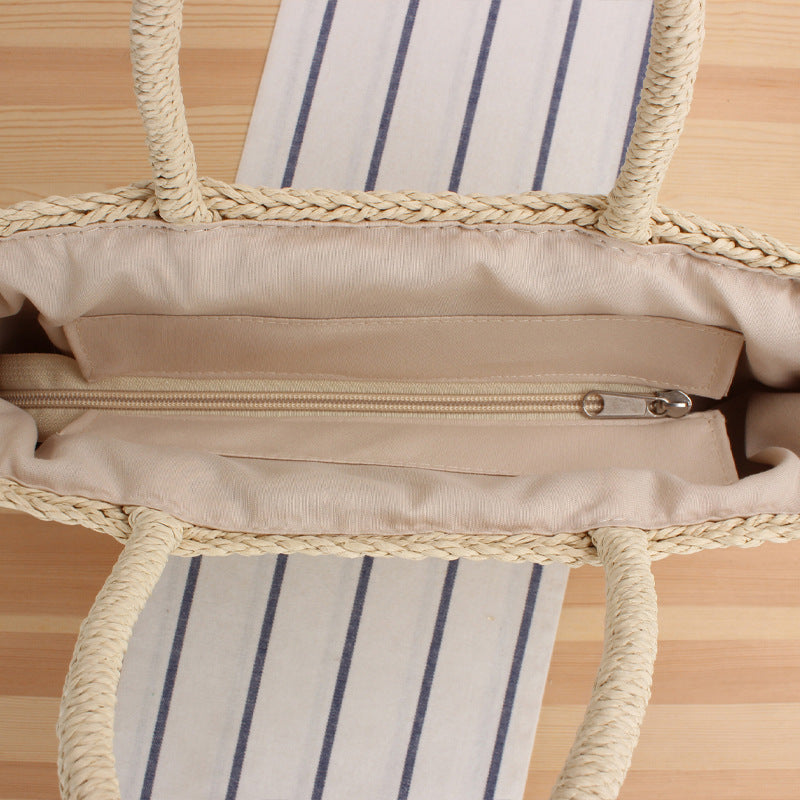 Handbag Made of Durable Natural Woven Material Kalsten