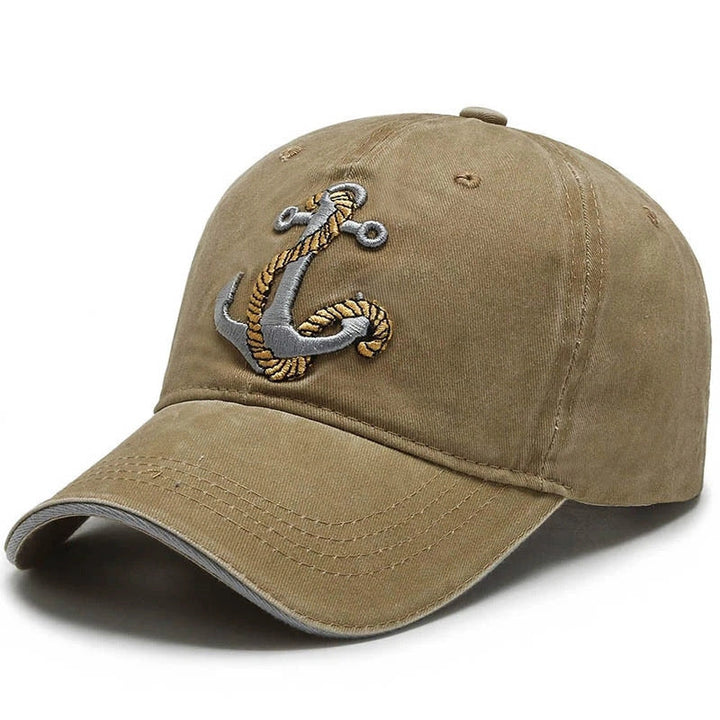 Men's Marine-Themed Embroidered Cotton Cap Kalsten