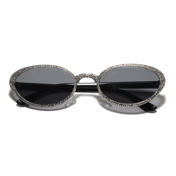 Women Glamorous Sunglasses with Sparkling Frame Decoration Kalsten