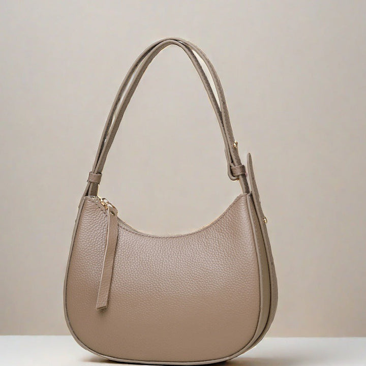 Stylish Pebbled Leather Hobo Bag Kalsten