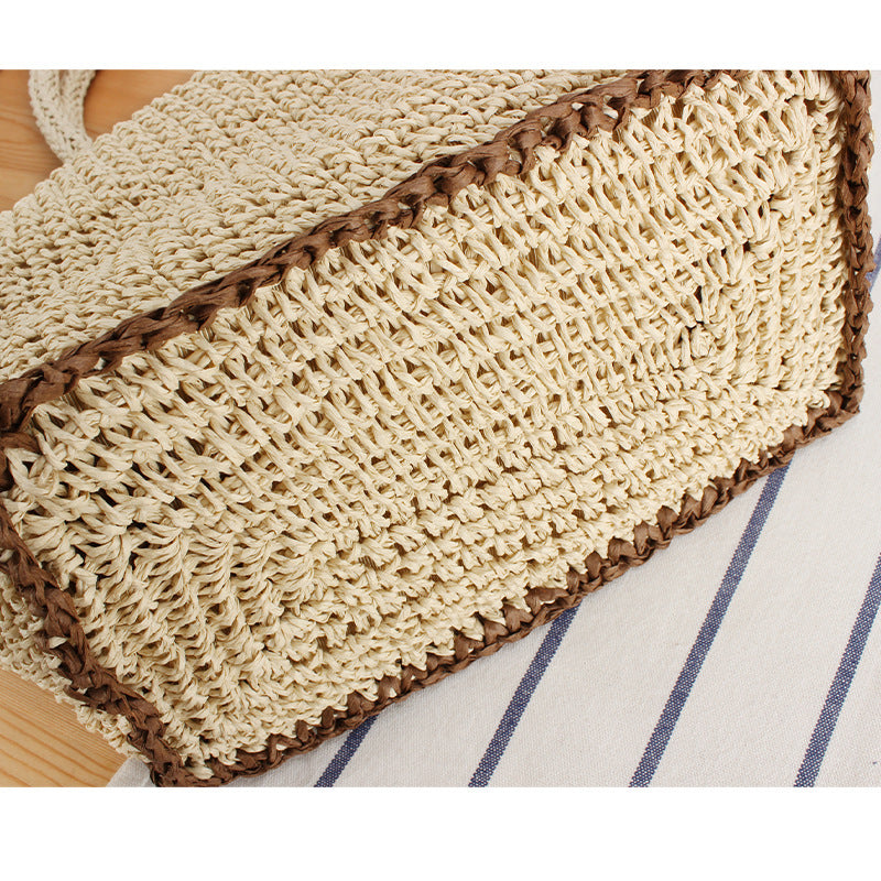 Braided Shoulder Bag with Modern Tassel and Adjustable Carrying Strap Kalsten