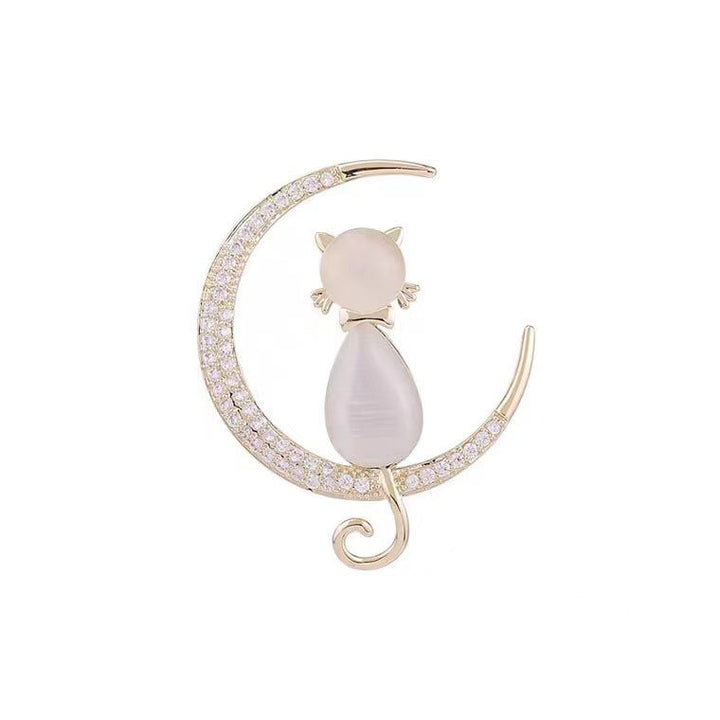 Elegant Cat Brooch Kalsten