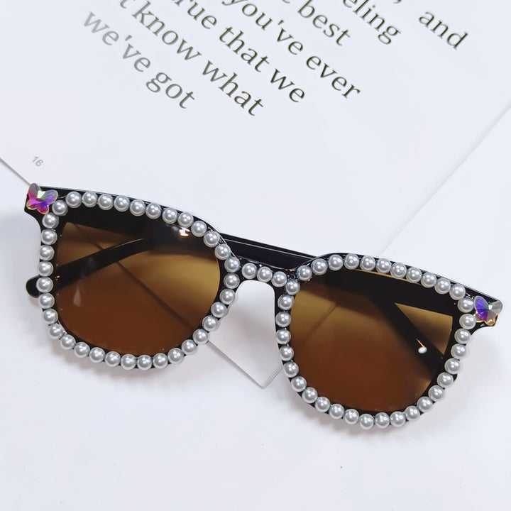 Ladies Glamorous Sunglasses with Pearl Frame Kalsten
