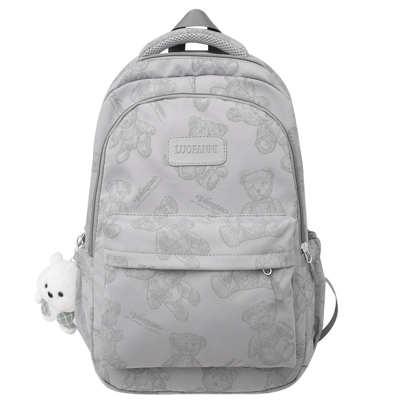 Backpack Made of Durable Nylon with Cute Bear Pattern Kalsten