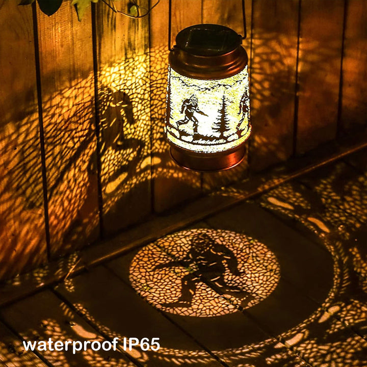 Intricate Metal Shadow Projection Table Lamp With Rechargeable LED Kalsten