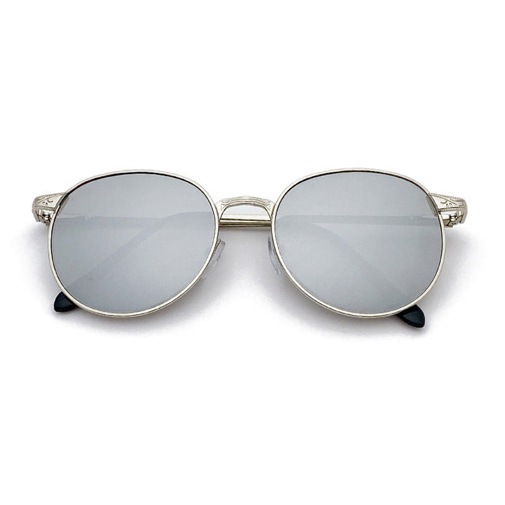 Fashionable sunglasses with round frame and intricate design Kalsten