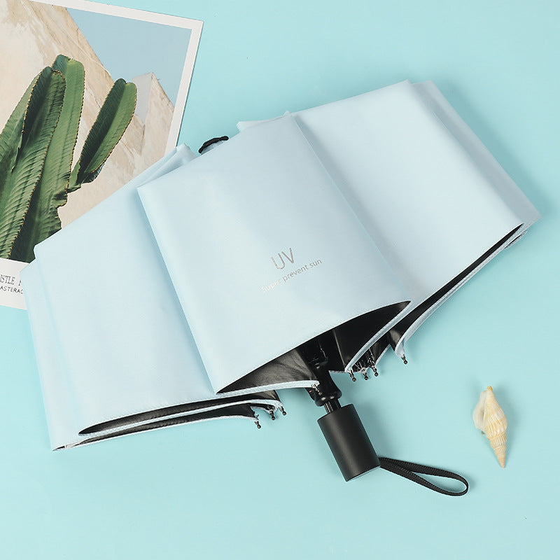 Women compact folding umbrella with Kalsten handle