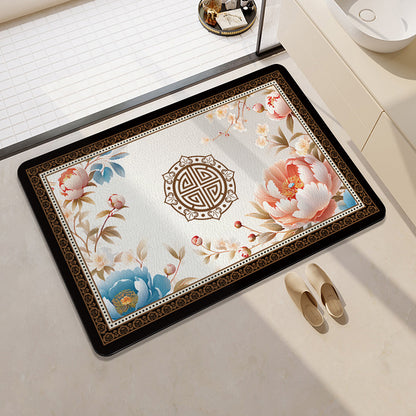 Geometric Patterned Bath Rug Acalora