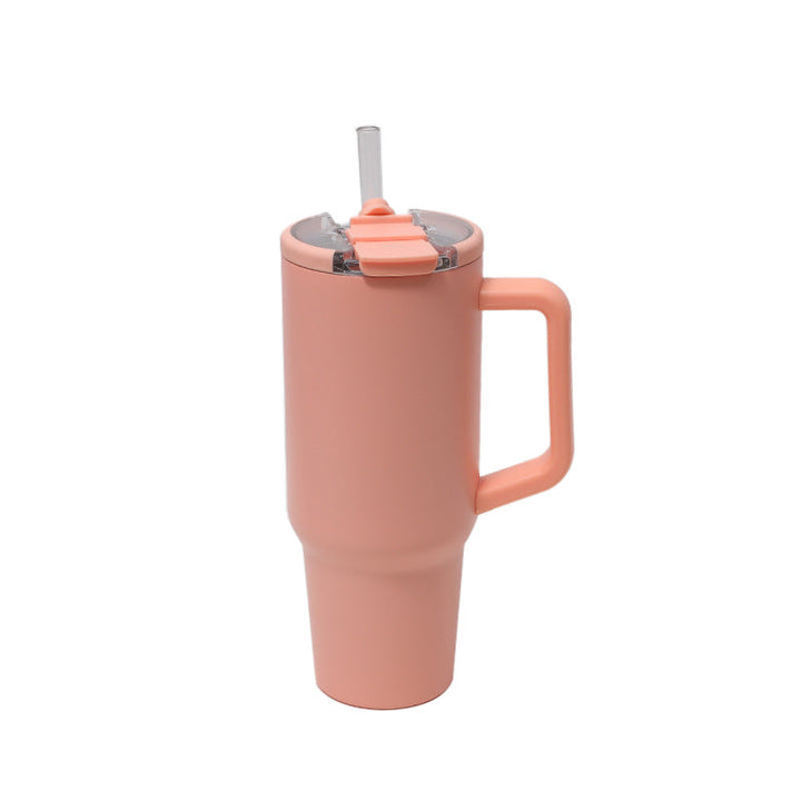 Women's insulated cup with handle and straw Kalsten