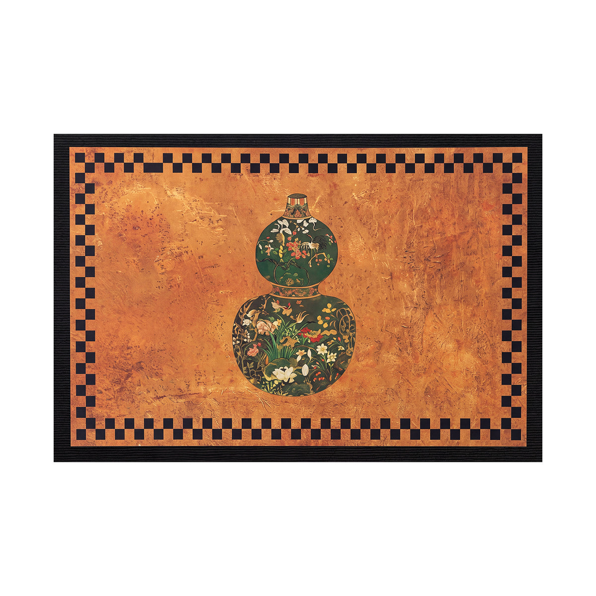 Artistic Elephant-Themed Welcome Mat Acalora