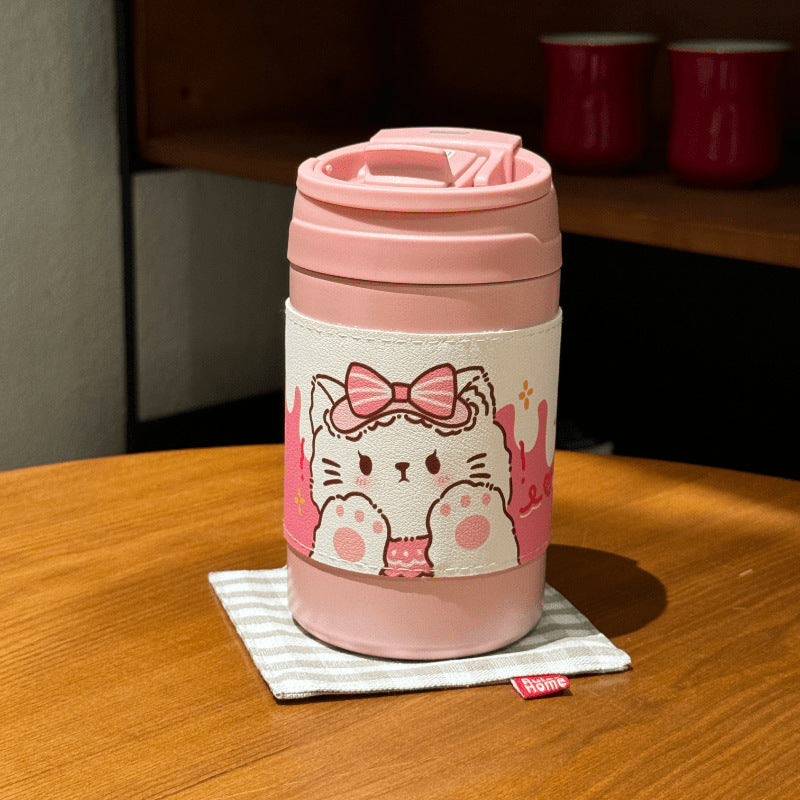 Women's Insulated Coffee Mug with Cute Bunny Design Kalsten