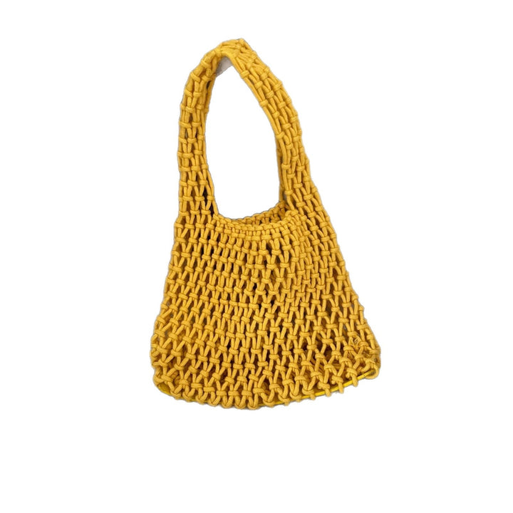 Hand-knotted tote bag in modern design Kalsten