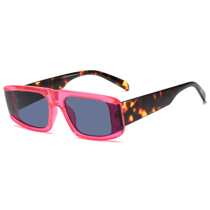 Women's fashionable sunglasses with futuristic design and transparent frame Kalsten