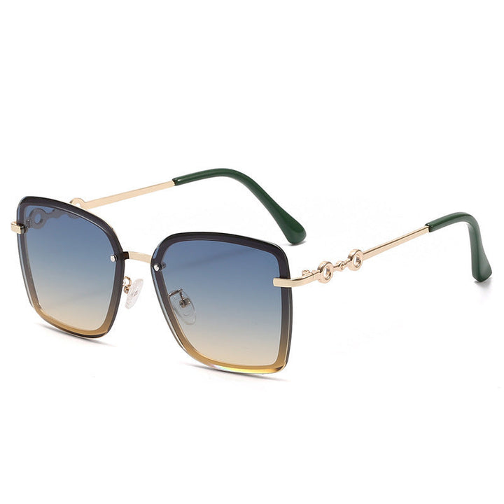 Women's square sunglasses with mirrored lenses and elegant detail Kalsten