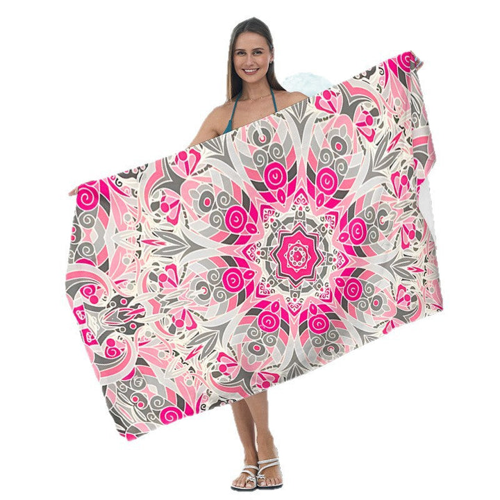 Beach towel with artistic mandala pattern Kalsten