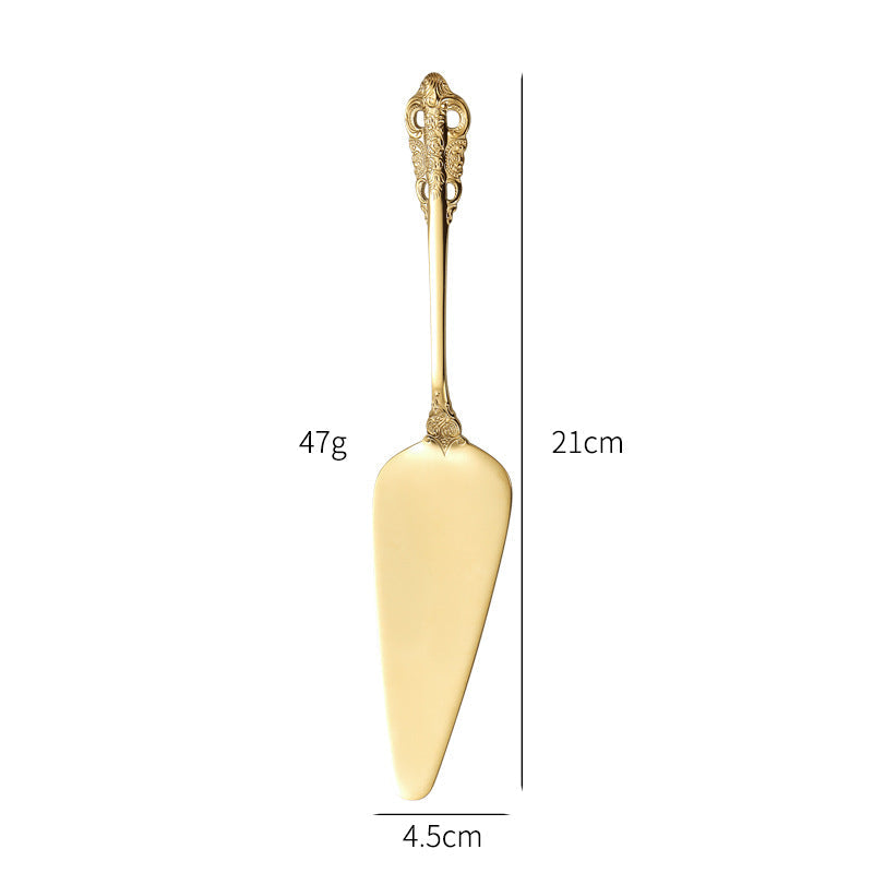 Elegant fish fork with artistic handle design Kalsten