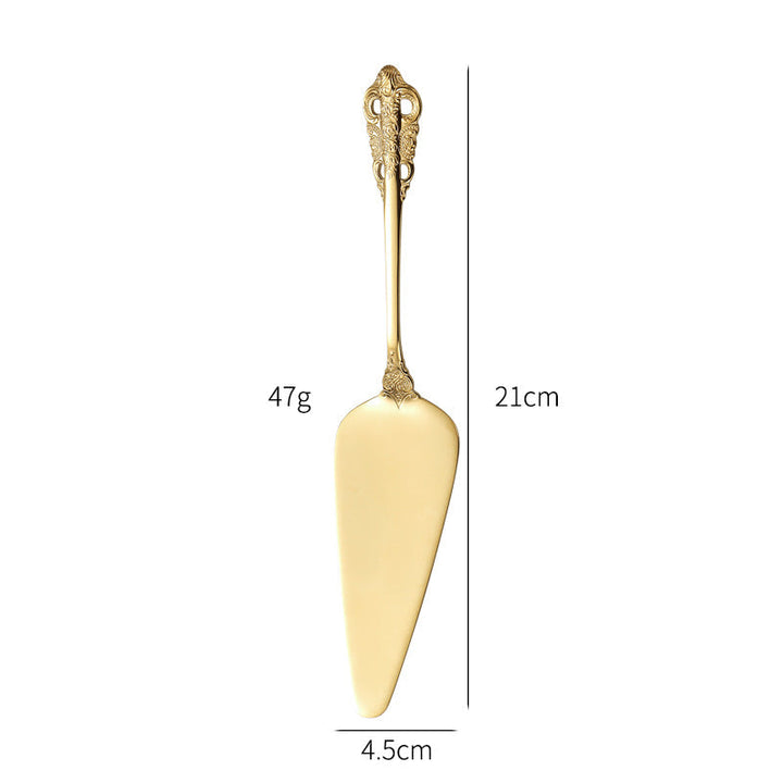 Elegant fish fork with artistic handle design Kalsten