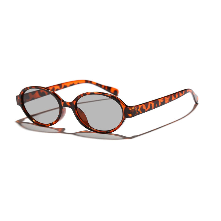 Women's fashionable oval sunglasses with animal pattern Kalsten