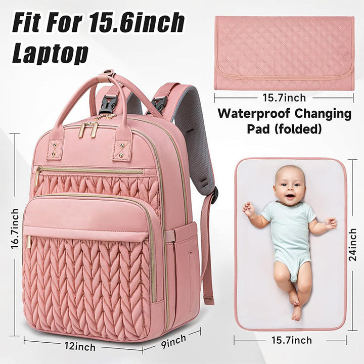 Elegant and Spacious Backpack with Textured Design Kalsten