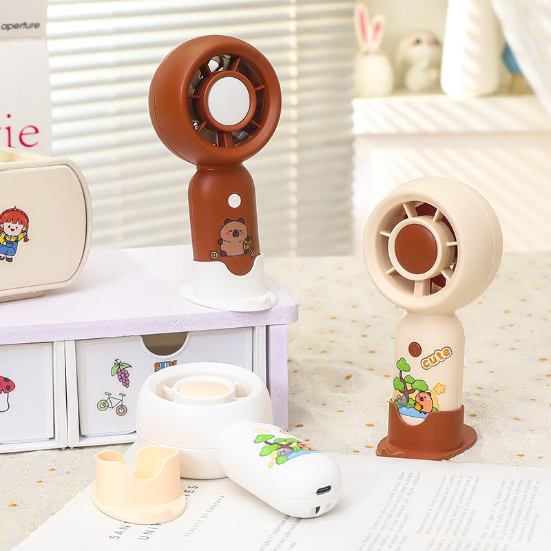 Women's portable hand fan with powerful battery and ergonomic design Kalsten