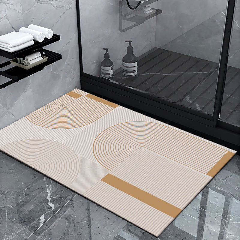 Geometric Pattern Bathroom Mat Kalsten