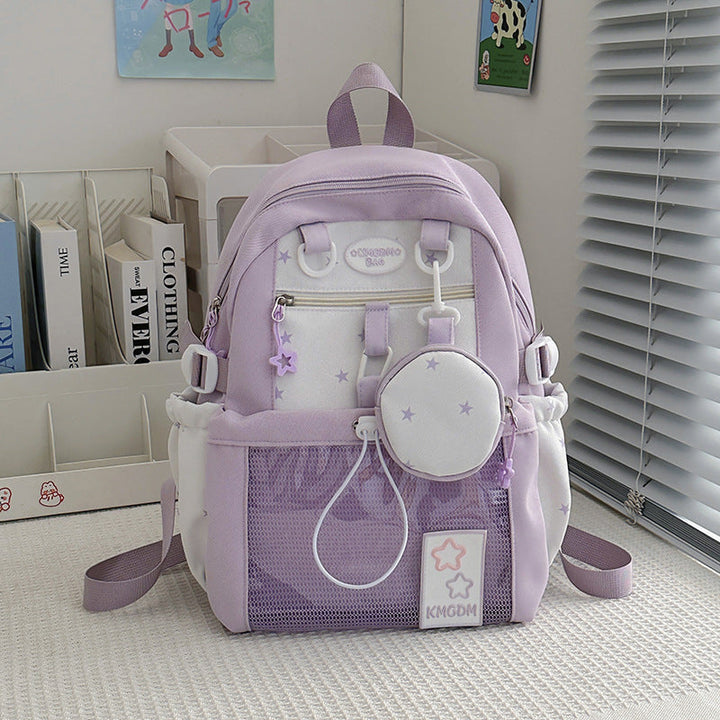 Playful Star-Embellished School Backpack