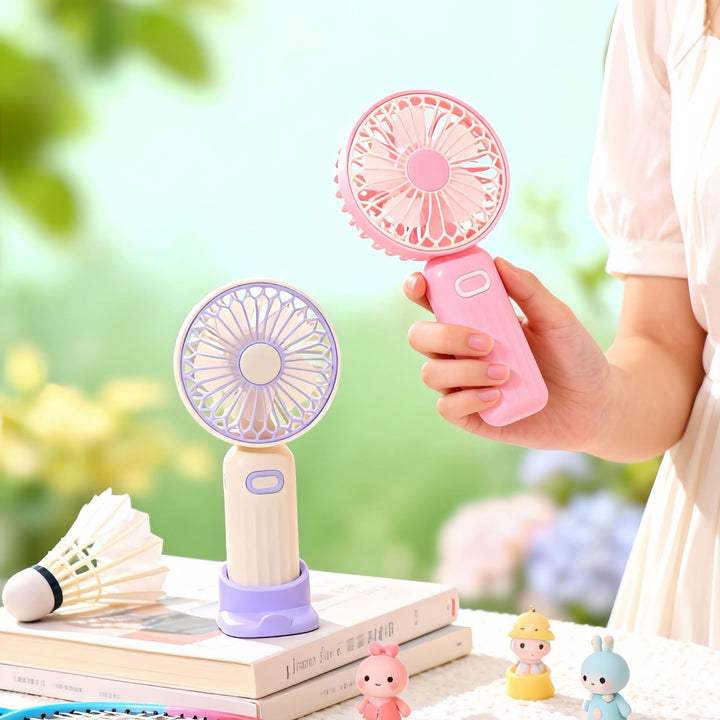 Women's Portable USB Hand Fan with Ergonomic Design Kalsten