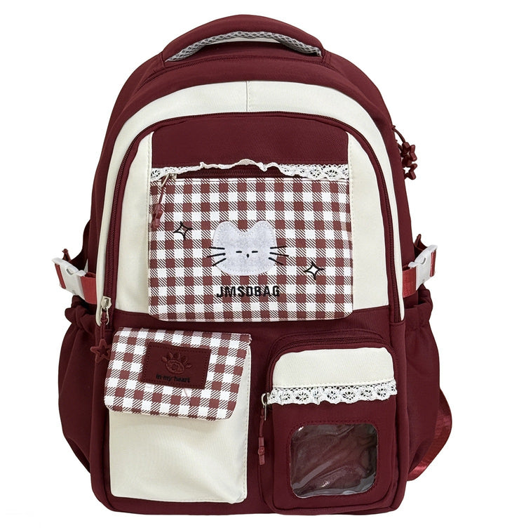 Playful Patterned Cat Design School Backpack Kalsten