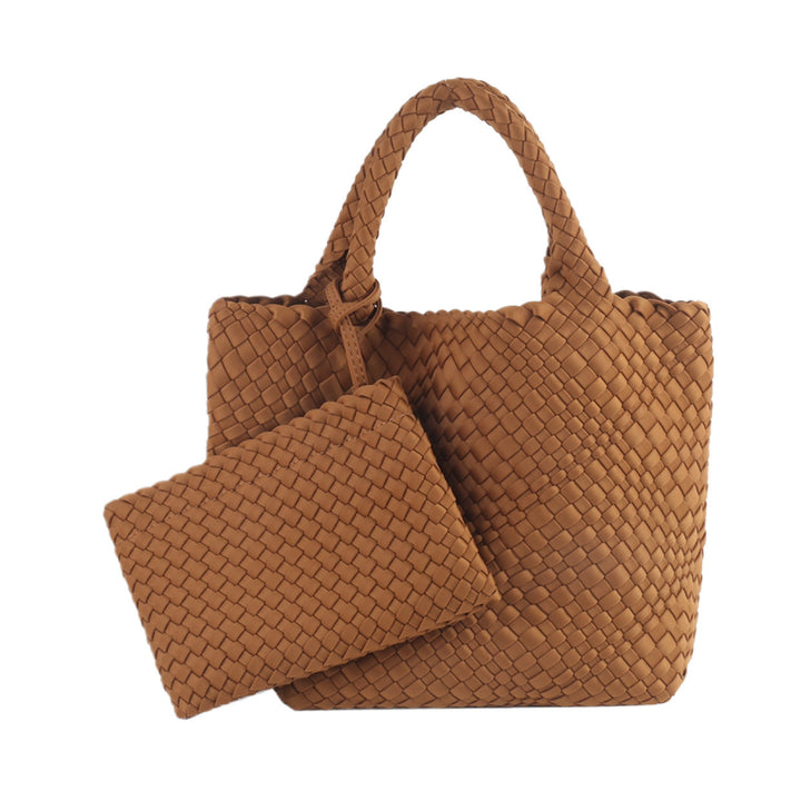 Braided Handbag with Removable Clutch Kalsten