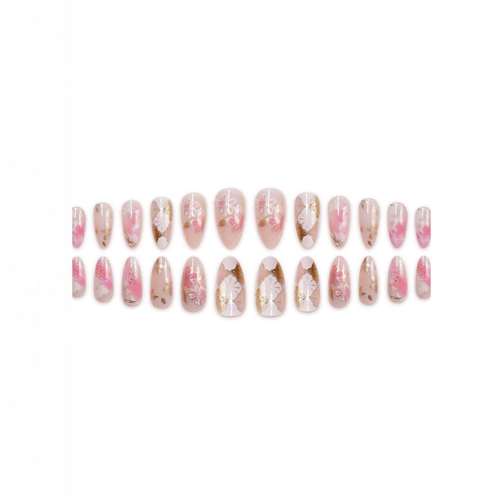 Floral Elegant Press-On Nail Art Set Kalsten
