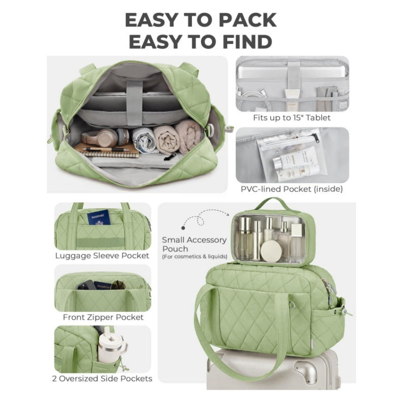 Cosmetic Travel Bag with Transparent Organizer Kalsten