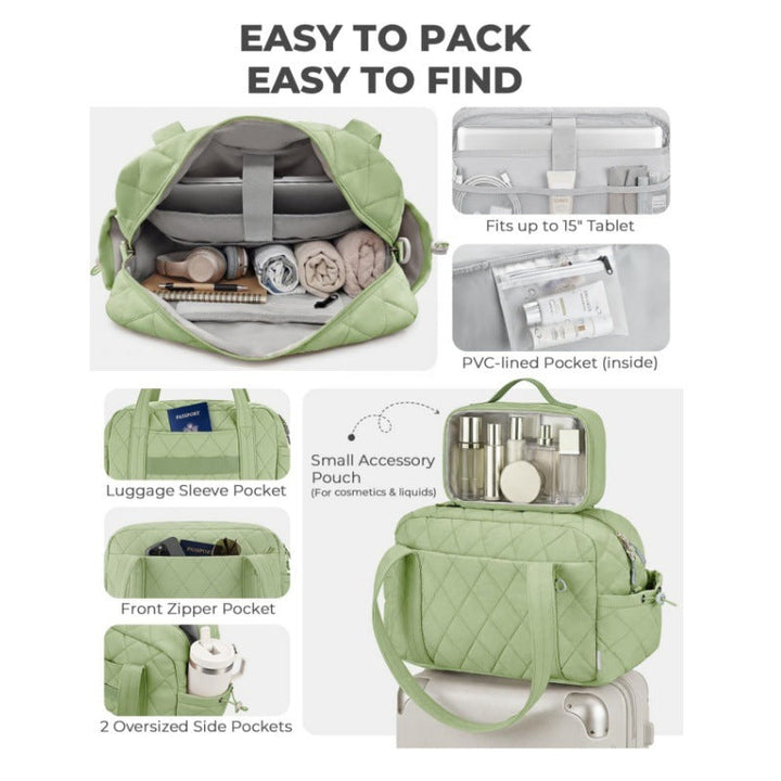 Cosmetic Travel Bag with Transparent Organizer Kalsten