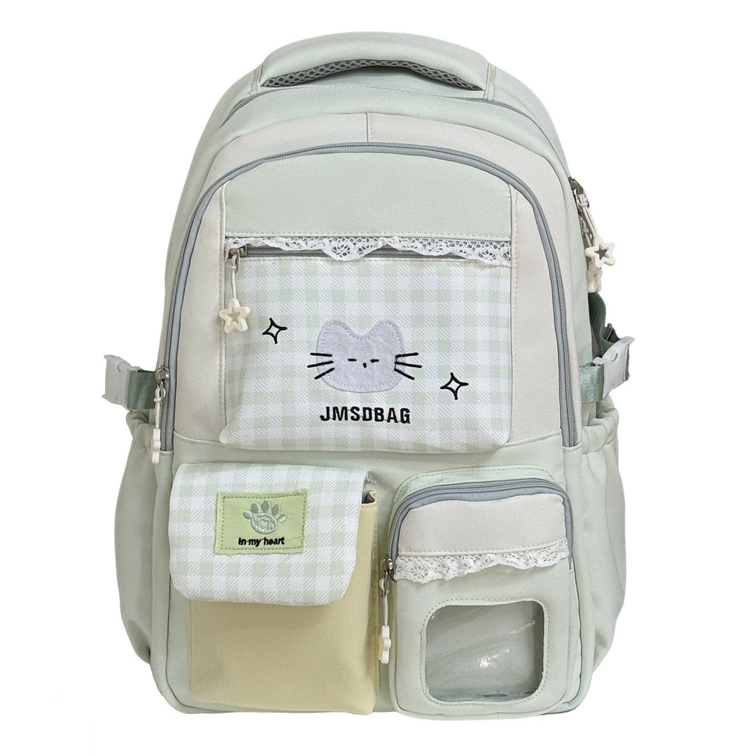 Playful Patterned Cat Design School Backpack Kalsten