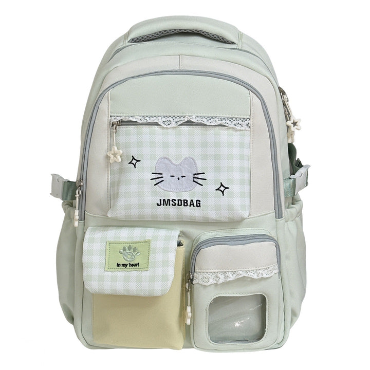 Playful Patterned Cat Design School Backpack Kalsten