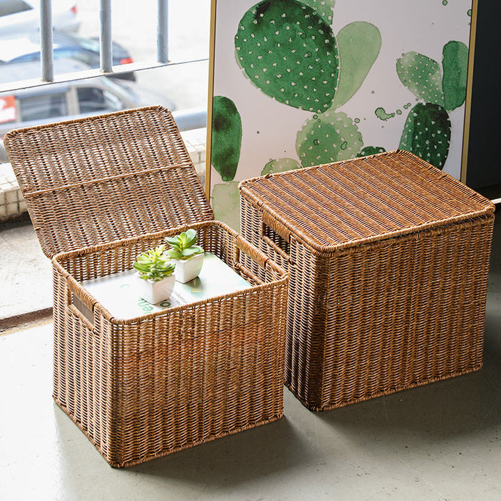 Handwoven Rectangular Storage Chest Kalsten