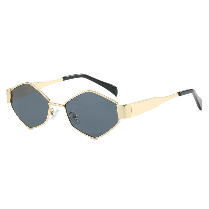 Women's modern geometric sunglasses with high-quality metal frame Kalsten