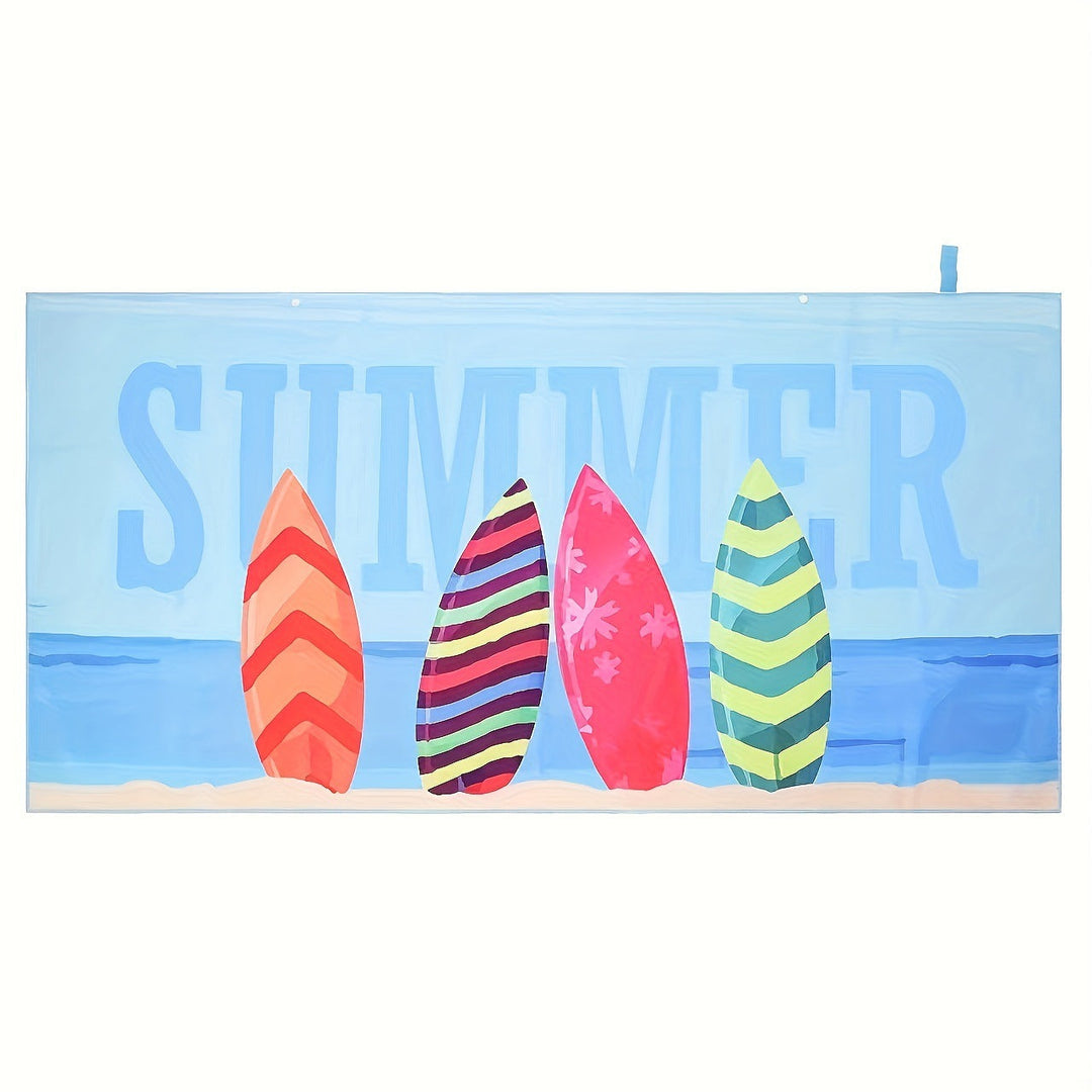 Women's beach blanket with colorful surf design Kalsten